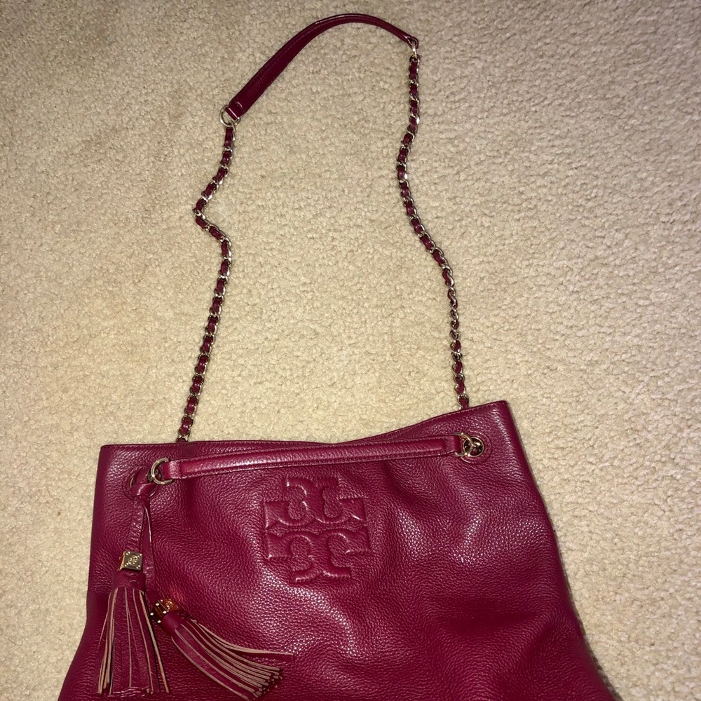 Tory Burch authentic leather tote bag 🔥deal - Picture 3 of 11